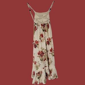 Volcom Sundress XS Floral Spaghetti Strap‎ SHELLO